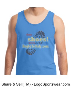 Rugby To Italy footstep Tank Top Design Zoom