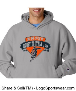 Rugby To Italy Reverse Hooded Design Zoom